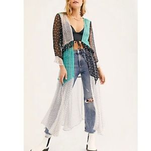 Free People Mixed Dot Felicia Kimono